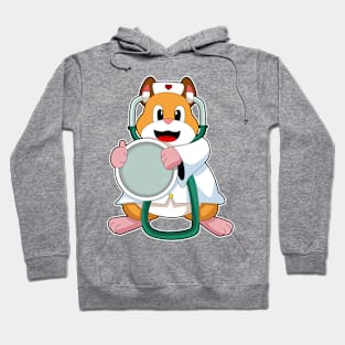 Hamster as Doctor with Stethoscope Hoodie